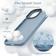 thumbnail image 4 of Designed for iPhone 13 Pro Case, [Support Wireless Charging] Soft Silicone Slim Anti-Scratch Phone Case for iPhone 13 Pro 6.1 inch, Light Blue, 4 of 13