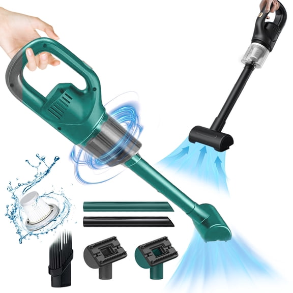 Lwlmwt Cordless Vacuum Cleaner,2-in-1 Cordless Upright Handheld Vacuum,Powerful Suction for Deep Cleaning,Compact Vacuum Cleaner,for Car and Home