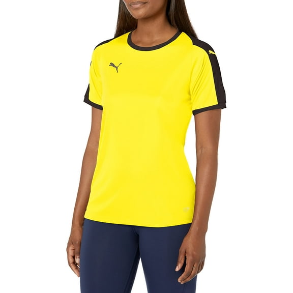 PUMA Womens Liga Jersey - Cyber Yellow/Black - X-Small
