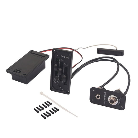 Electric Pickup Sound Amplifier Handy Installation Exquisite Tone Clip Controller Volume Audio Cable Professional Acoustic Transducer
