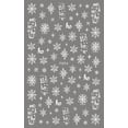 thumbnail image 2 of New Pure White Winter Snowflake Nail Stickers, 2 of 5