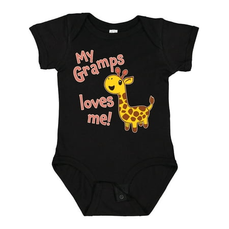 

Inktastic My Gramps Loves me- cute giraffe Boys or Girls Baby Bodysuit