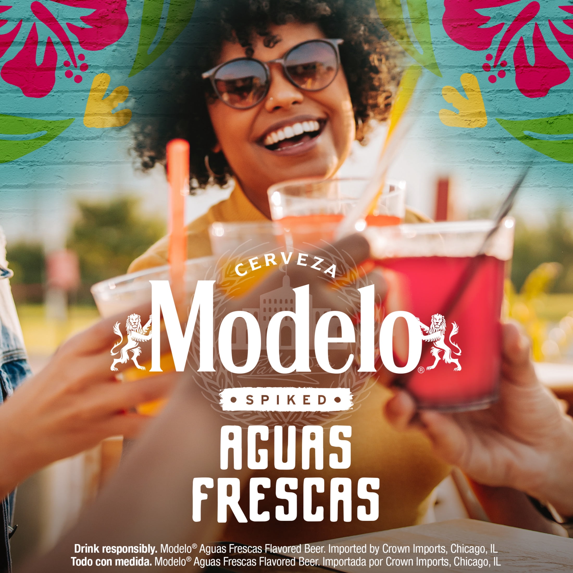 Modelo Spiked Aguas Frescas Variety Pack Flavored Malt Beverage, 12 Pack 12 fl oz Cans, 4.5% ABV