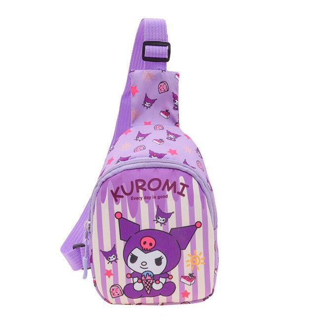Sanrio-Bolso de pecho de hello kitty para niños, monedero bonito, bandolera de hombro, cruzado, a la moda, 2023D Fivean unisex