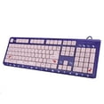 thumbnail image 1 of Keyboard, Anti-loss Computer Keyboard, Wear-resistant For Game, Business Office, Computer, Home, Violet Et Rose, 1 of 8