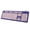 Purple and Pink, variant on Ultra-Thin Wired USB Computer Keyboard for Office Laptop, Silent 104 Keys, Cute Cartoon Purple and Pink