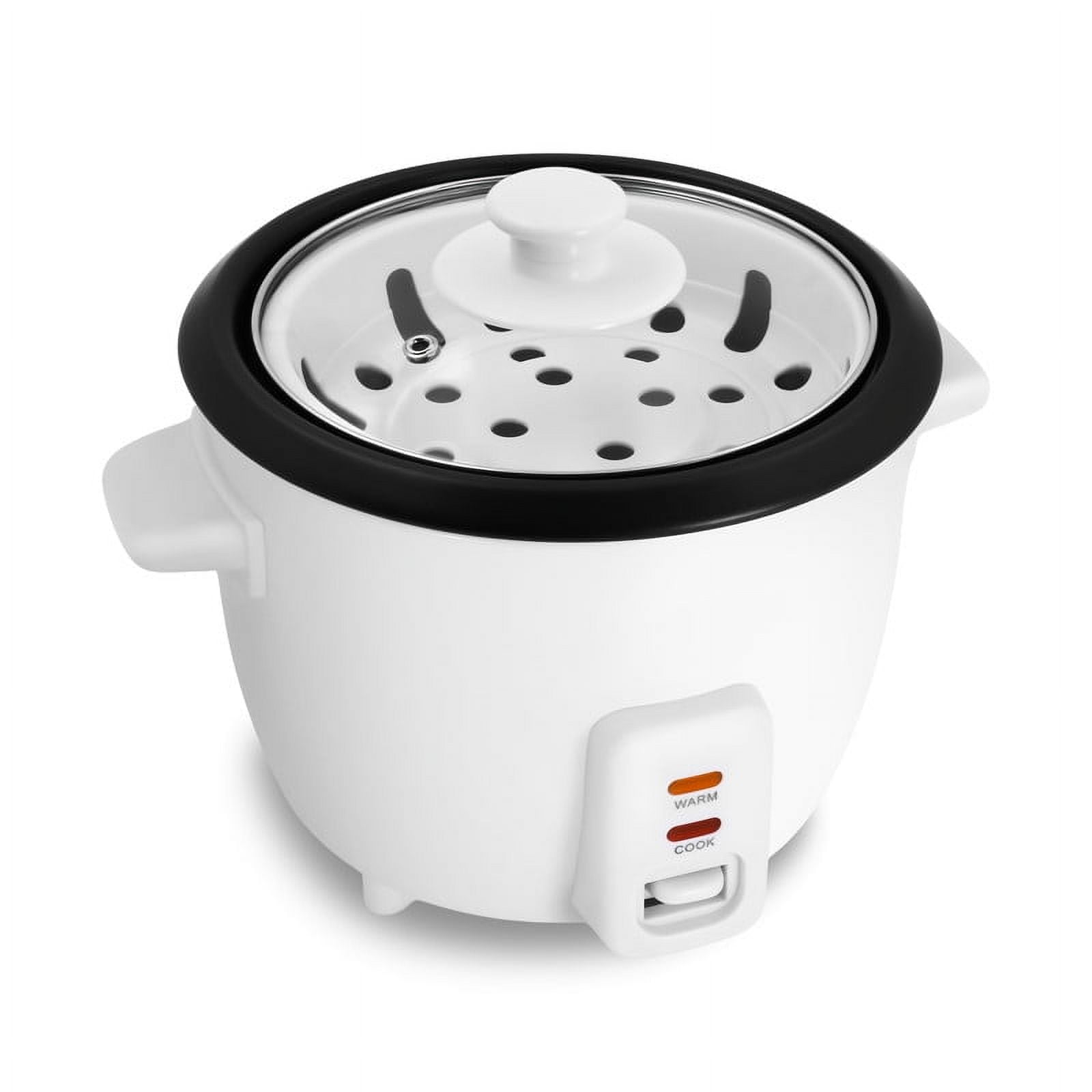 Elite Gourmet Elite Cuisine ERC500 6 Cup Non-Stick Rice Cooker with Steam Tray