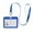 Blue, variant on Hyrbek Dpy-001Vh Work Card Holder Id Holder Lanyard Navy Blue Horizontal Version Set Clearance, Double-Sided Transparent Employee Work Card Holder Employee Plastic Id Card