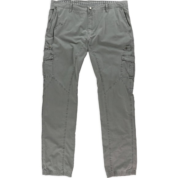 Rogue State Mens Ottoman Straight Leg Cargo Casual Pants, monument, 31W x 32L