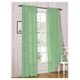 2 Piece Sheer Voile Light Filtering Rod Pocket Window Curtain Panel