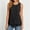 Black, variant on CYMMPU Women's Double Layer Chiffon Sleeveless Tank Top, Round Neck Flowy Curved Hem Layering Vest Gray XXL