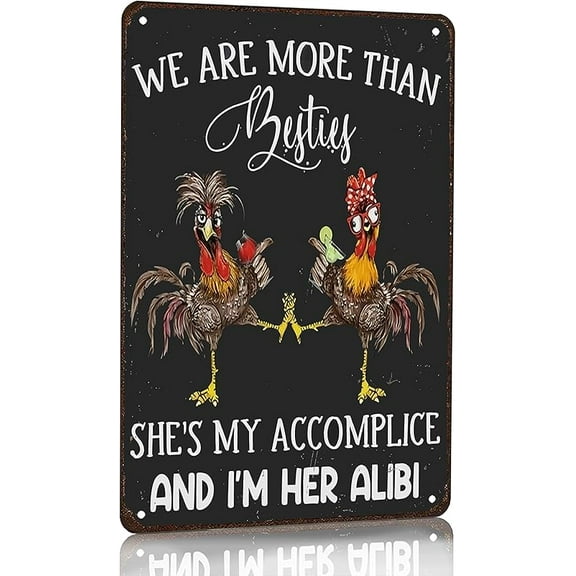 Funny Chicken Gifts Chicken Coop Rules Tin Sign for Home Farm Chicken Coop Farmhouse Kitchen Garden Decor 8 X 12 Inch ( ‌ 3720)