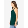 thumbnail image 3 of Woman Within Plus Size Lace-Trim V-Neck Tank, 3 of 6