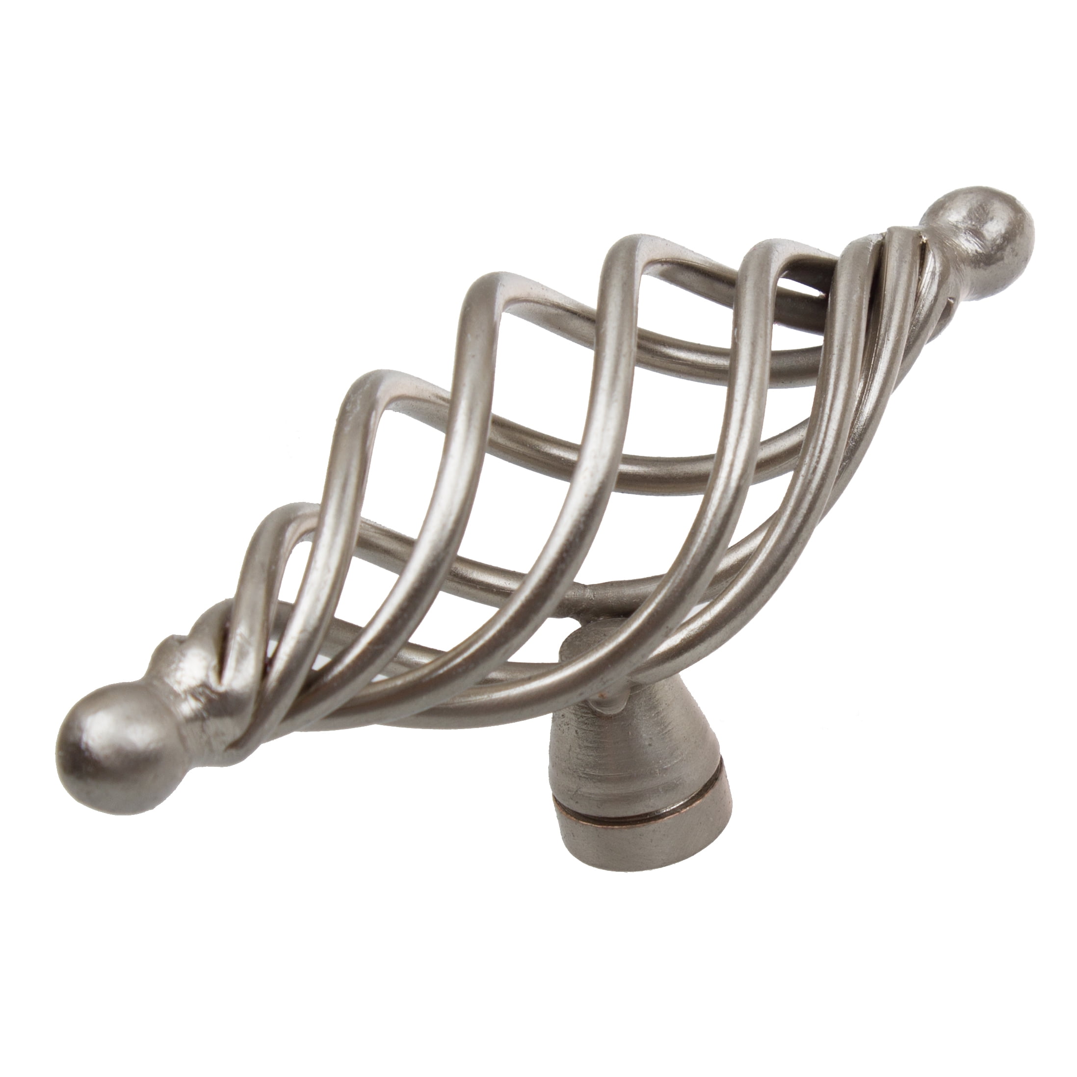 GlideRite 37/8 in. Classic Oval Twisted Birdcage Knobs, Satin