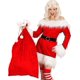 thumbnail image 3 of Santa Claus Bag, In Velvet, 60 X 100 Cm, Red And White, Saint Nicolas, Bag, Accessory, Accessories, Theme Party, Carnival, Christmas, 3 of 3