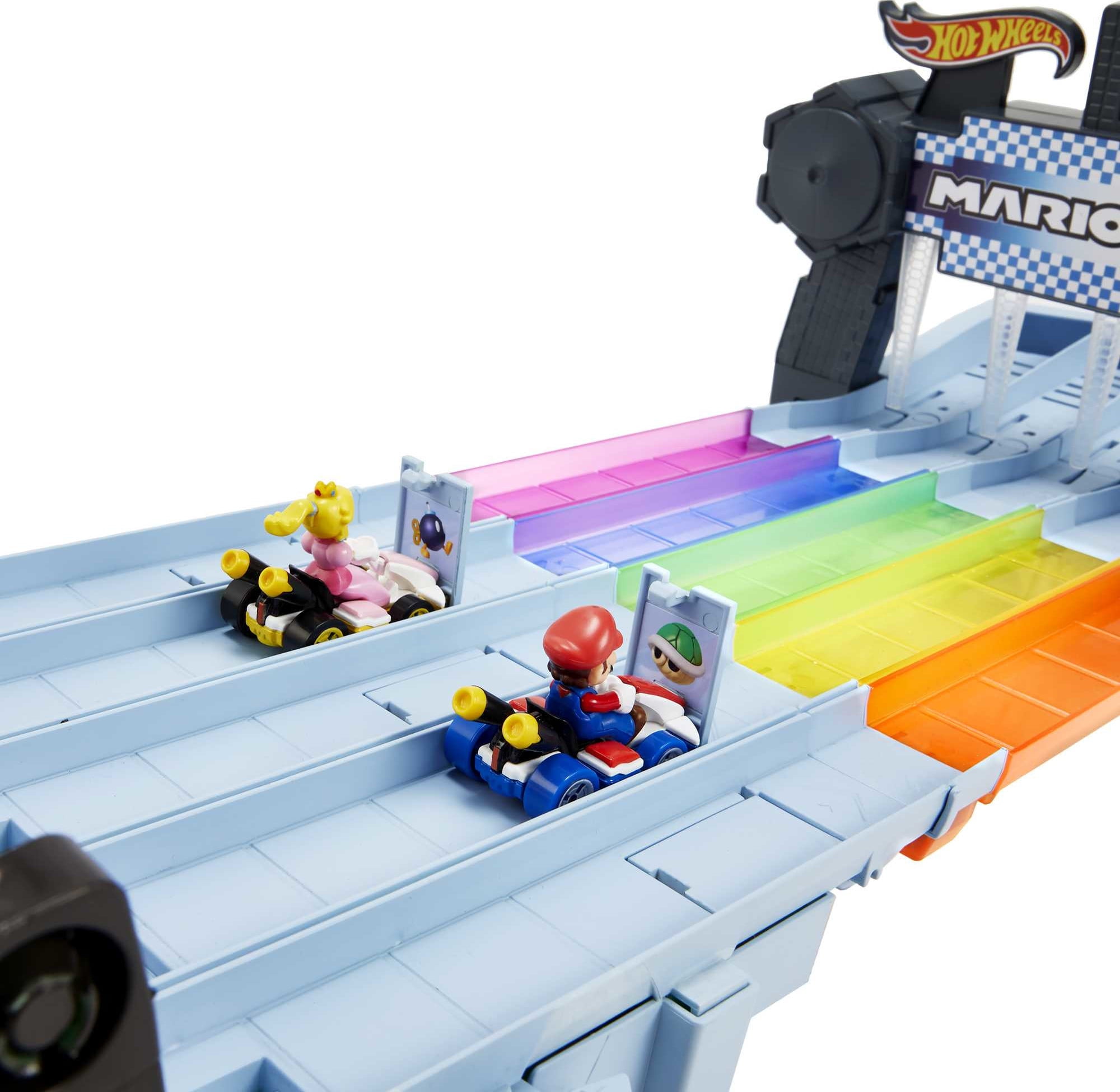 Hot Wheels Mario Kart Rainbow Road Track Set, Ages 4+