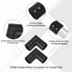 thumbnail image 3 of Conector de Varilla de Cortina de Esquina Uxcell, 2 Pcs Conector de Varilla de Cortina de 90° para Varilla de 1", Negro, 3 of 5
