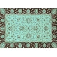 thumbnail image 1 of Ahgly Company Indoor Rectangle Abstract Light Blue Modern Area Rugs, 5' x 8', 1 of 4