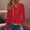 Wine, variant on UTSJKR Hoodies for Women Long Sleeve Eyelet Tops Button Casual Loose Fit Shirts Fashion Lightweight Pullover Light Blue L