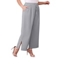 thumbnail image 3 of Daystry Womens Plus Size Wide Leg Lounge Pants High Waisted Drawstring Casual Lightweight Loose palazzo pants with Pockets, 3 of 15