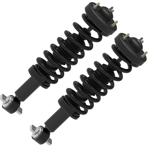 Detroit Axle - 2pc Front Struts for 2021 2022 2023 2024 Ford F-150, Complete Struts with Coil Spring Assembly Replacement Suspension
