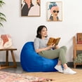 thumbnail image 1 of Jaxx Saxx Pouf Rond de 3 Pieds avec Housse Amovible, Bleuet, 1 of 3