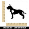 thumbnail image 2 of American Staffordshire Terrier Amstaff Dog with Heart Square Rubber Stamp Stamping Scrapbooking Crafting - Medium 1.75in, 2 of 7