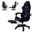 thumbnail image 1 of Silla Gamer Ergonomica para Escritorio Reclinable con Altura Ajustable, Soporte Lumbar y Reposa Pies (Azul) Geekleaks by Gaon GNGC01, 1 of 8