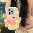 thumbnail image 3 of Case for iPhone 15 Pro Max,Kawaii Phone Cases 3D Silicone Cartoon Retro Phone Mirror Fun Cute Case Soft Rubber Shockproof Protective Case Women Girls for iPhone 15 Pro Max, 3 of 7
