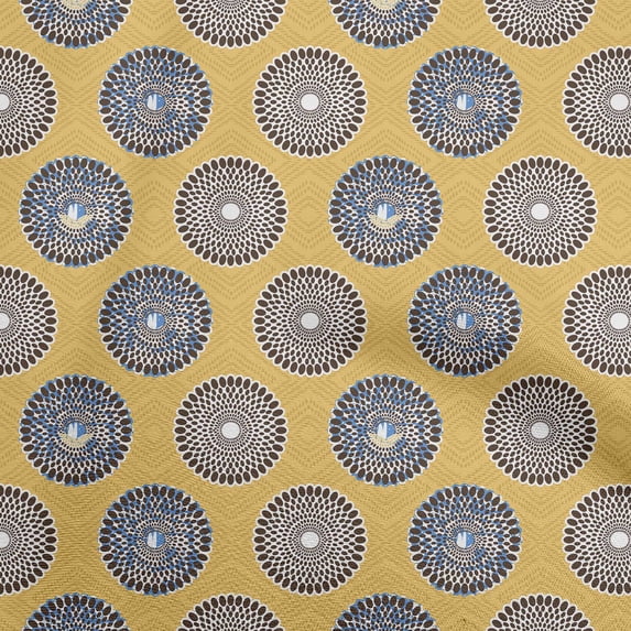 oneOoneCottonPoplinTwillGambogeYellowFabricAsianBlockDiyClothingQuiltingFabricPrintFabricByYard56InchWide