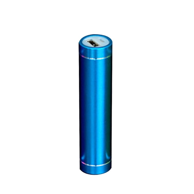 DIY Aluminum Alloy USB Power Bank Enclosure - No Battery Included, Easy Installation, Reusable Battery Replacement Design with Micro USB Port, Lightweight 30g, Available in Multiple Colors (Blue)
