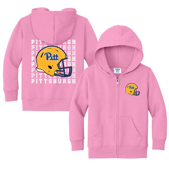 Toddler Chad & Jake Pink Pitt Panthers Retro Full-Zip Hoodie
