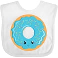 thumbnail image 3 of Inktastic Blue Donut Boys or Girls Baby Bib, 3 of 4