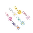 thumbnail image 3 of OFFIGAM Vintage Daisy Flower Keychain 6pcs Aesthetic Keyring for Bag Car Phone 2.8×1.2×0.2in, 3 of 10