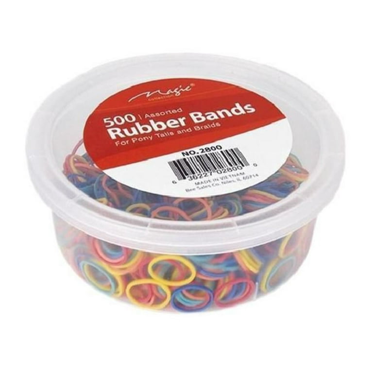 MAGIC COLLECTION Premium Rubber Bands Assorted 500 Jar Walmart