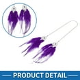 thumbnail image 5 of Unique Bargains Metal Faux Rhinestone Faux Diamond Car Rear View Mirror Pendant Accessories Car Hanging Ornament Assorted Color Purple, 5 of 6
