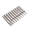 thumbnail image 2 of Juego de 10 puntas de destornillador Torx CR-V T3 T4 T5 T6 T7 T8 T9 T10 T15 T20 para reparación de móviles con cabezal de reparación de flores de ciruelo, 2 of 5