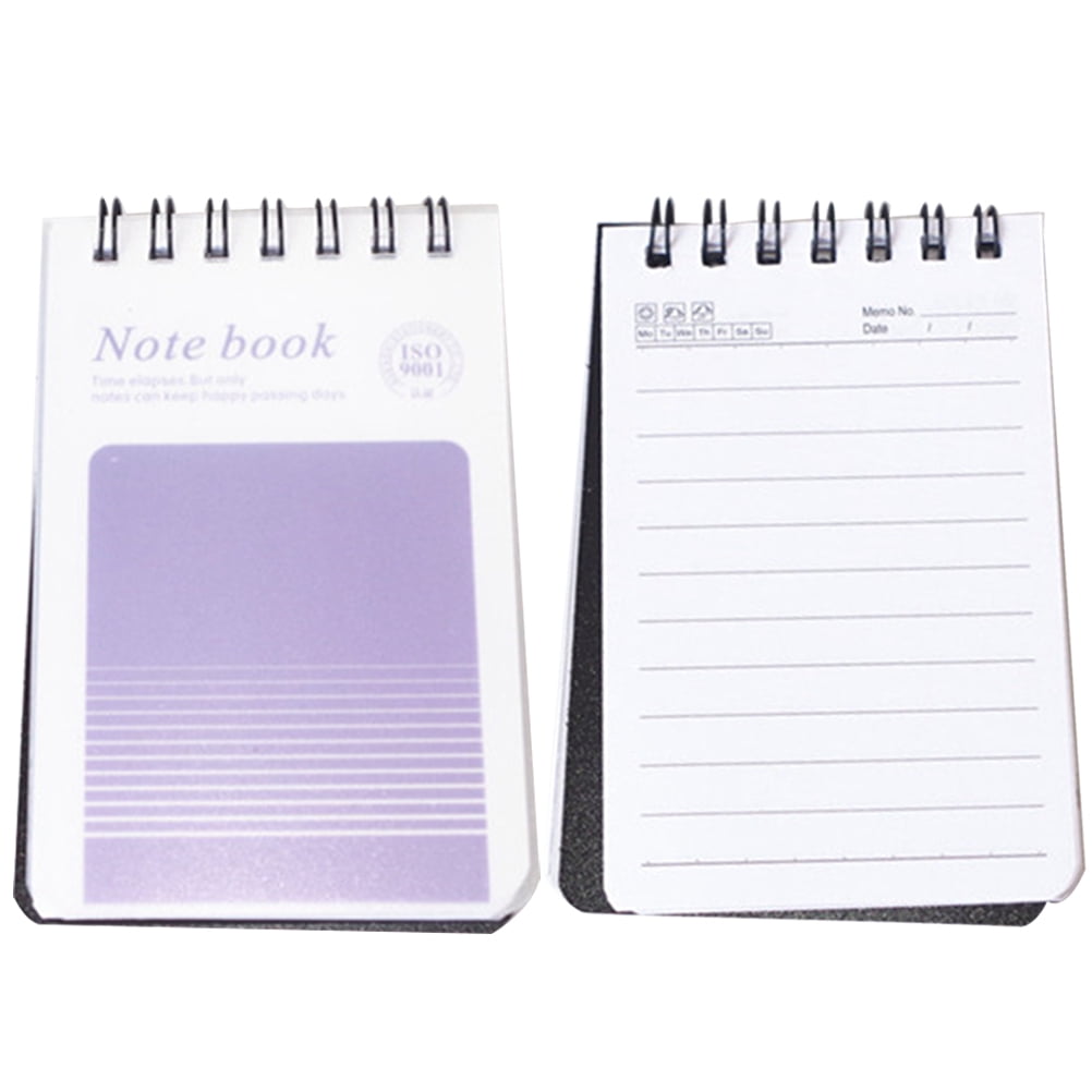 2Pcs Aesthetic Pocket Notebooks Spiral Binding Notepads Mini Note Pads