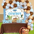 thumbnail image 4 of Cowboy Baby Shower Decorations for Boy, A Little Cowboy is on the Way Backdrop, Western Theme Baby Shower Decorations Blue Balloon Garland Arch Kit for Wild West Baby Shower, 4 of 6