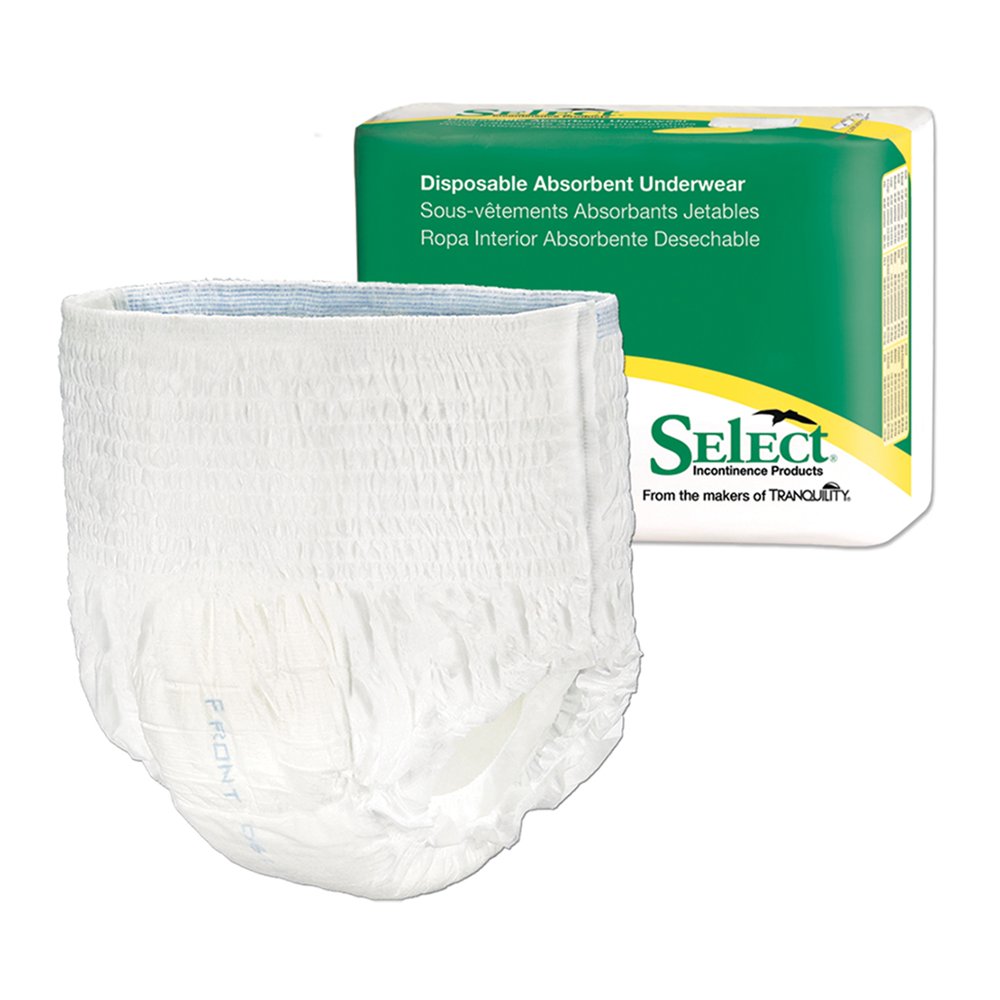 Select Disposable Underwear Pull On with Tear Away Seams