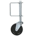 thumbnail image 2 of Spring Loaded Caster,4inch Rubber Gate Wheel Gate Wheel Spring Loaded Gate Wheel Exceptional Value, 2 of 10