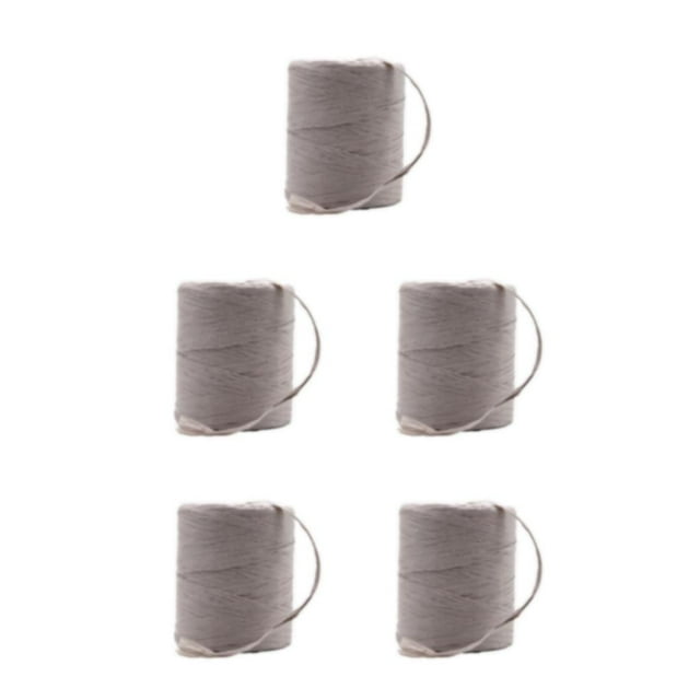 Thinsony Natural Paper Ribbon For Wonderful DIY Projects Creative Easy To Wide Application Solid Crochet Yarn grey 5Set
