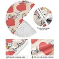thumbnail image 2 of GZHJMY Valentine's Day Heart Christmas Tree Skirt Home Decoration Large Round Christmas Tree Skirt for Holiday Party Home Christmas Day Ornaments, 35.4", 2 of 6