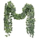 thumbnail image 2 of 12 Strands Artificial Fake Grape Vines Ivy Leaves With 3 Strings Grapes For Wedding Party Home Wall, 2 of 5
