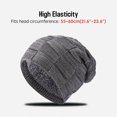 thumbnail image 2 of Sombrero Conjunto de gorro y bufanda de punto para invierno, gorro cálido con forro polar grueso, ca Tomshoo Sombrero, 2 of 7