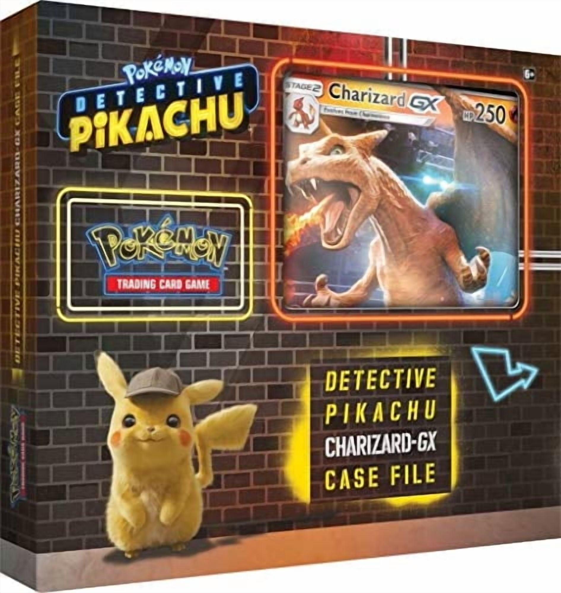 Pok√©mon, Detective Pikachu Charizard GX Case File, 6 Booster