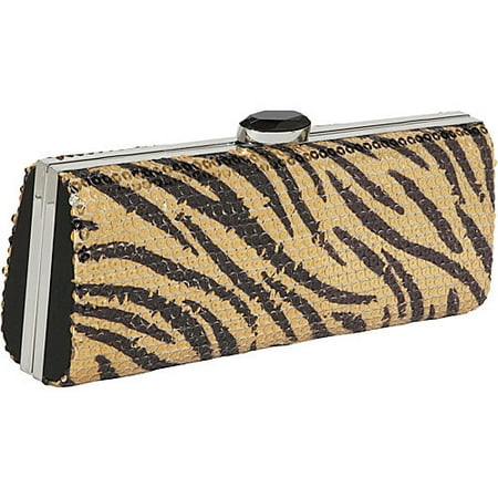 Magid Pattern sequin long clutch