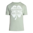 thumbnail image 5 of Saint Patrick's Day Men's 4 Leafy Malarkey Graphic Tee by Way to Celebrate, Sizes XS-5XL, 5 of 5
