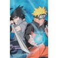 thumbnail image 3 of Naruto Shippuden T Shirt Naruto & Sasuke new Official Unisex Blue Allover Print, 3 of 3