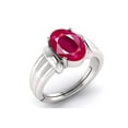 thumbnail image 2 of Natural Certified Ruby Manik Gemstone 925 Sterling Silver Ring for Men & Women Birthstone Gift Ring, 2 of 3
